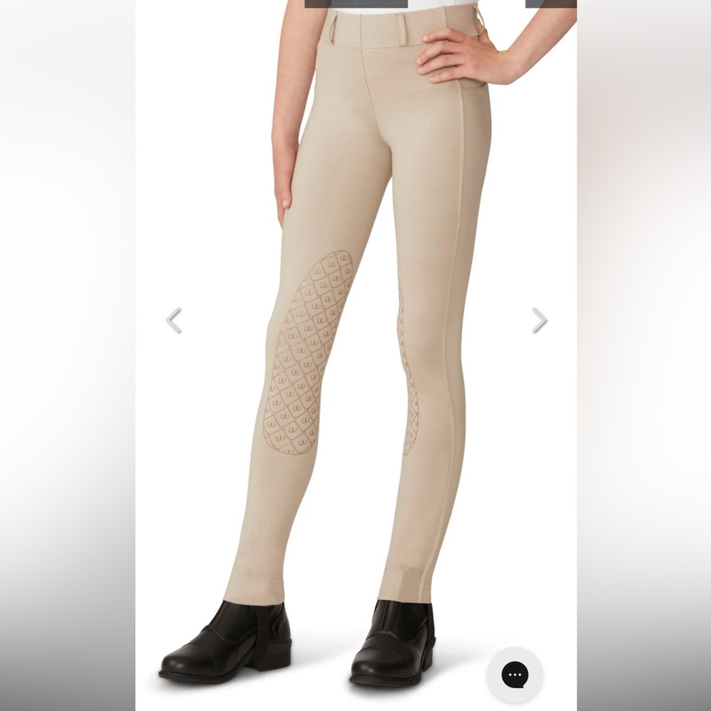 Ovation Kids Aerowick Jodhpurs Neutral Beige NWT